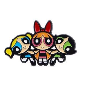 The Powerpuff Girls 1998 Action, Cartoon Enamel Pin, TV Cartoon Pin